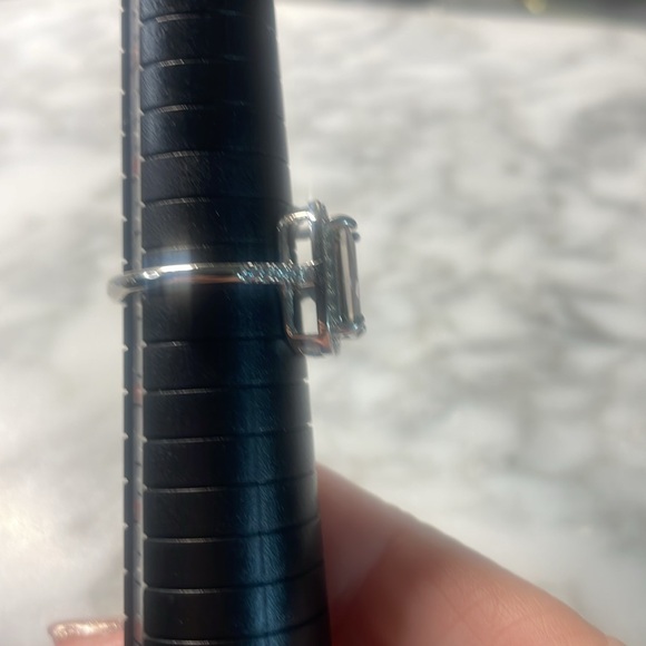 Large Mystic Topaz Ring 925 sterling silver size 9 - Picture 5 of 7